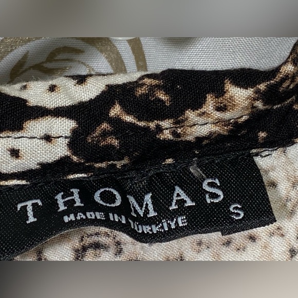 Python Snake Print Button-Up Shirt - Picture 5 of 6